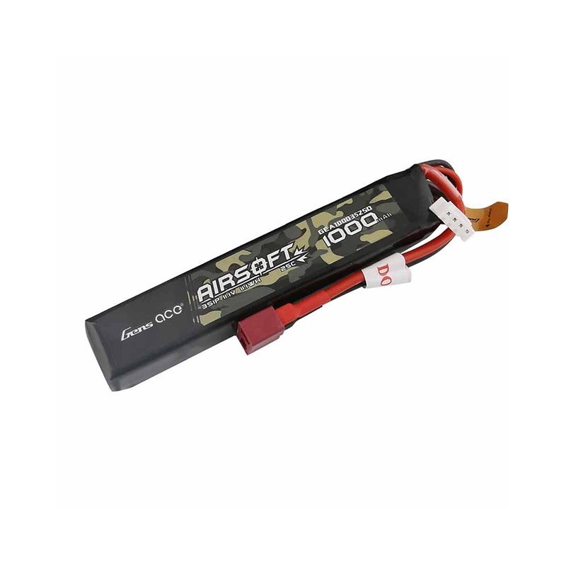 Batería Gens ace 1000mAh 25C 11.1V stick T-plug GEA10003S25D
