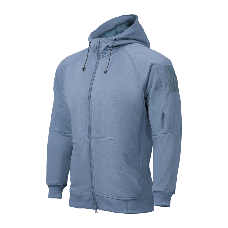 CONQUER FULLZIP TACTICAL HOODIE - BLUE XS