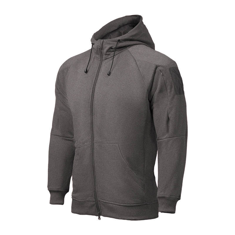 CONQUER FULLZIP TACTICAL HOODIE - DARK GREY XS