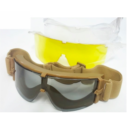 Gafa protección con 3 lentes RK5 - TAN