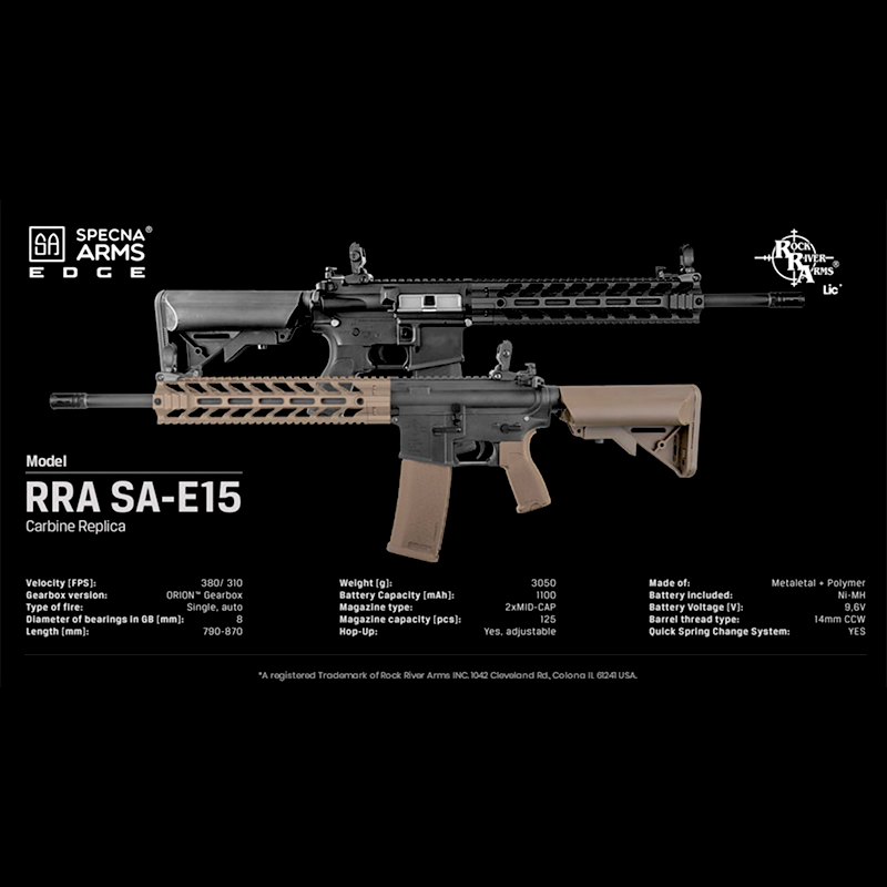 Specna Arms SA-E15 EDGE RRA Carbine Negra