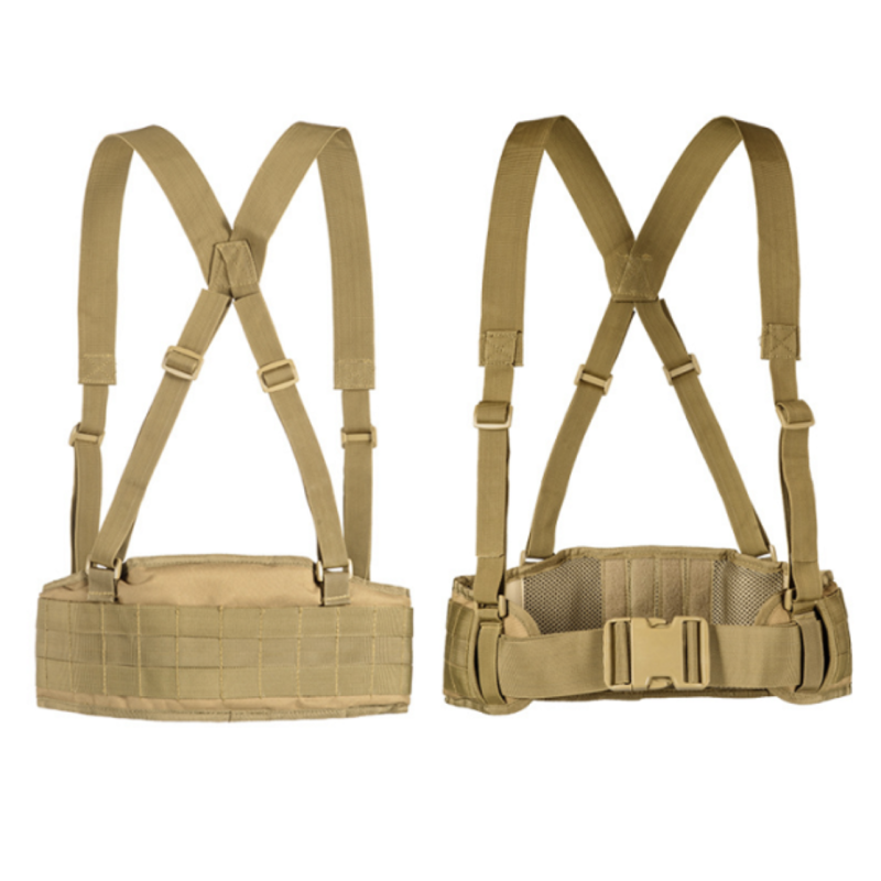 Molle padded waist belt - TAN